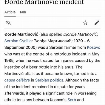 Ore Martinovi Incident